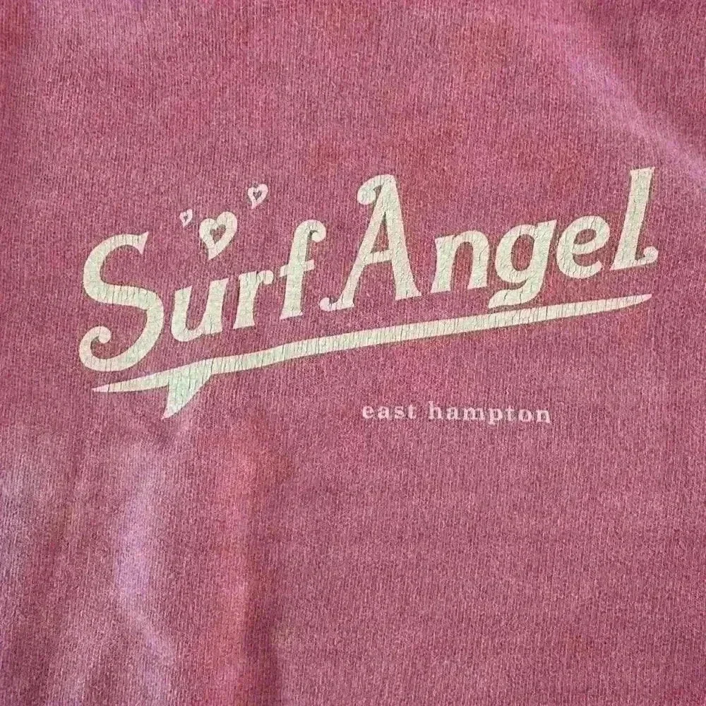 EAST HAMPTON SURF ANGEL SWEAT SHIRT SIZE S PINK